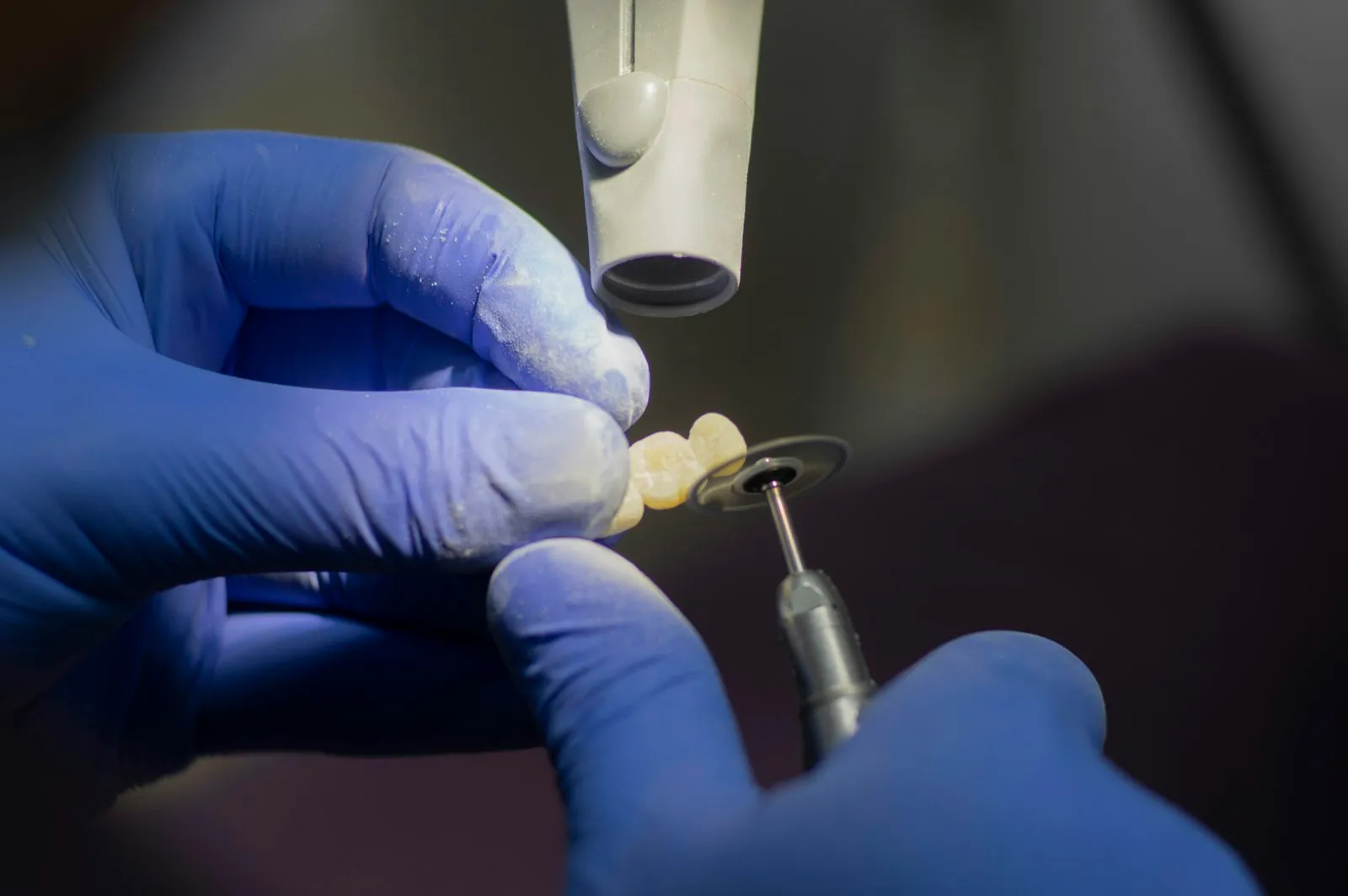 Dental surgical handpiece prepared on a sterile field